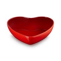 LE CREUSET - L' Amour - Serveerschaal hart 30cm Kersenrood