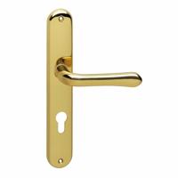 Deurkr.Saturnus schild PC 72 mm mess. gelakt