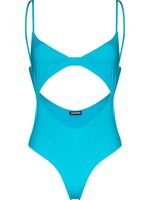 Jacquemus maillot de bain Aranja à taille haute - Bleu - thumbnail