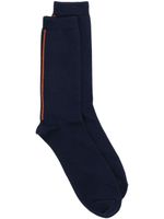 Paul Smith chaussettes en coton à détails rayés - Bleu - thumbnail