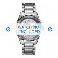 Lacoste horlogeband LC-21-1-14-0104 / 2010403 Staal Zilver