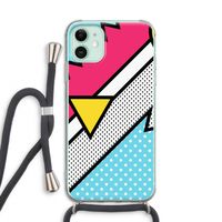 Pop Art #3: iPhone 11 Transparant Hoesje met koord