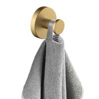 Handdoek haak Alonzo | Wandmontage | 5.5 cm | Enkel haaks | Messing geborsteld