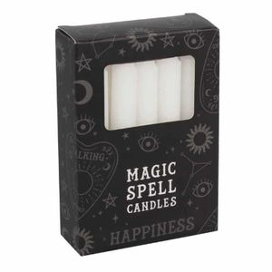 Magic Spell Kaarsen Geluk (Wit - 12 stuks)