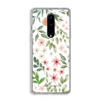 Botanical sweet flower heaven: OnePlus 8 Transparant Hoesje