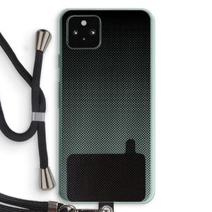 Musketon Halftone: Pixel 5a 5G Transparant Hoesje met koord
