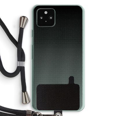 Musketon Halftone: Pixel 5a 5G Transparant Hoesje met koord