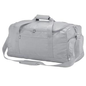 Reistas/weekendtas/sporttas model Active - lichtgrijs - 55 x 26 x 27 cm - 35 liter