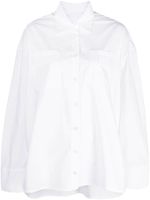 REMAIN chemise en coton à coupe oversize - Blanc - thumbnail