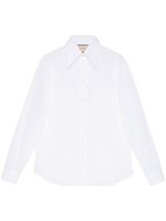 Gucci chemise à col pointu - Blanc