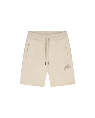 Malelions Striped Signature Shorts Mmc30026041 Korte Broeken 50014 Light Taupe