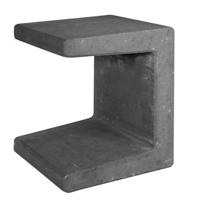 U-element zwart 40x40x50 cm - Gardenlux