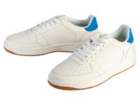 esmara Dames sneaker (40, Wit/lichtblauw)