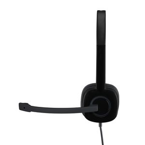 Logitech H151 On Ear headset Computer Kabel Stereo Zwart Ruisonderdrukking (microfoon), Noise Cancelling Volumeregeling, Microfoon uitschakelbaar (mute)