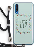 It's Lit: Samsung Galaxy A50 Transparant Hoesje met koord
