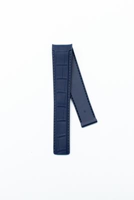 Horlogeband Tag Heuer FT6178 Leder Blauw 21.5mm