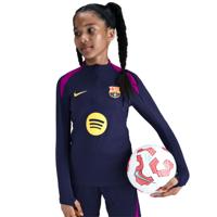Nike FC Barcelona Strike Trainingstrui 1/4-Zip 2025-2026 Kids Donkerblauw Felpaars Goud