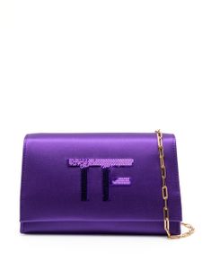 TOM FORD sac à bandoulière Disco orné de sequins - Violet