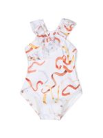 Chloé Kids maillot de bain à imprimé graphique - Blanc