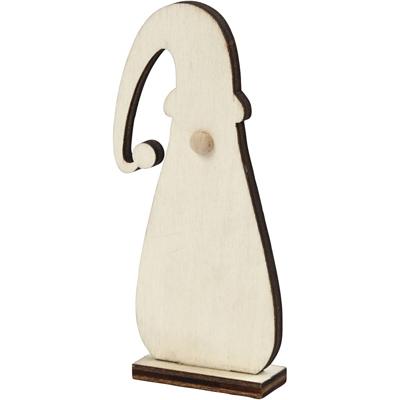 Creativ Company Kerstkabouter, h: 10 cm, d: 1,5 cm, b: 4,5 cm, dikte 3 mm, 3 stuk/ 1 doos
