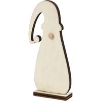 Creativ Company Kerstkabouter, h: 10 cm, d: 1,5 cm, b: 4,5 cm, dikte 3 mm, 3 stuk/ 1 doos
