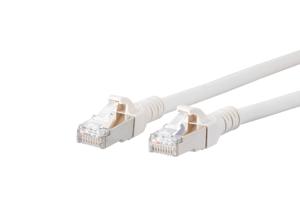 Metz Connect 1308450588-E RJ45 Netwerkkabel, patchkabel CAT 6A S/FTP 0.50 m Wit Snagless 1 stuk(s)