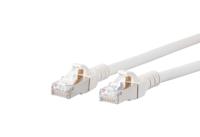 Metz Connect 1308451088-E RJ45 Netwerkkabel, patchkabel CAT 6A S/FTP 1.00 m Wit Snagless 1 stuk(s)