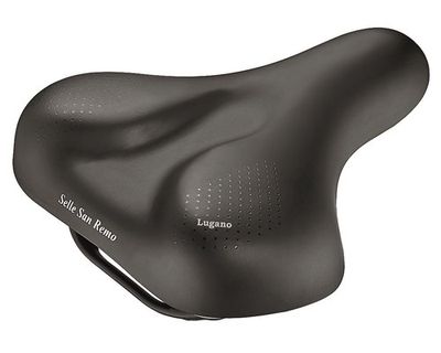 Selle San Remo Zadel lugano vacuum handgreep zwart (kaart)