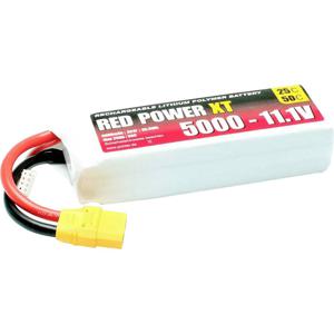 Red Power LiPo accupack 11.1 V 5 Ah 25 C Softcase XT90