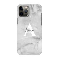 Ivory Marble: Volledig geprint iPhone 12 Pro Max Hoesje