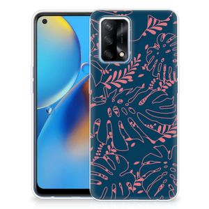 OPPO A74 4G TPU Case Palm Leaves