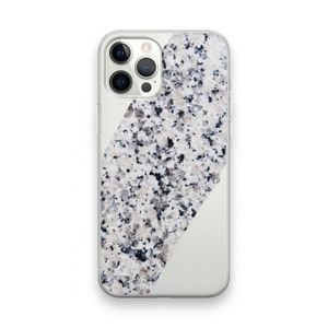 Gespikkelde marmer: iPhone 12 Pro Max Transparant Hoesje