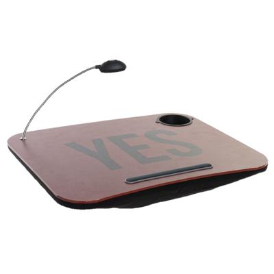 Schootkussen - yes print terracotta - 48x38x7 cm - met LED lamp - laptray - dienblad op schoot