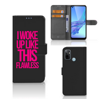 OPPO A53 | OPPO A53s Hoesje met naam Woke Up - Origineel Cadeau Zelf Maken - thumbnail