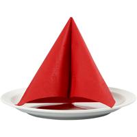 Creativ Company Servetten, afm 33x33 cm, rood, 20 stuk/ 1 doos