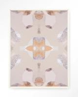 Urban Cotton Wandkleed 'Mountain Lion' 80 x 110cm in Floating Frame - off white