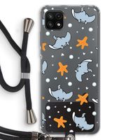 Manta: Samsung Galaxy A22 5G Transparant Hoesje met koord