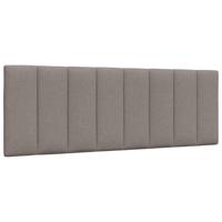 Hoofdbordkussen "Hanko" 120 cm stof taupe