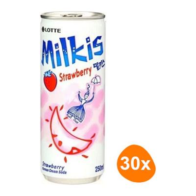 Lotte - Milkis Frisdrank Aardbeien - 30x 250ml