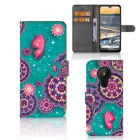 Nokia 5.3 Hoesje Cirkels en Vlinders