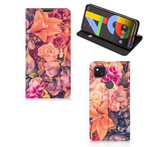 Google Pixel 4a Smart Cover Bosje Bloemen