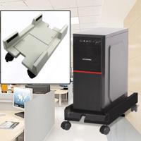 Computer mainframe host verstelbare beugel met wiel maat: S (wit)