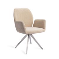 Jesper Home Eetkamerstoel Misaki Turn Steel, Draaibaar, kleur Funky Fudge