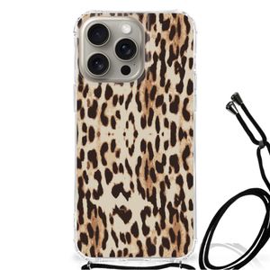 iPhone 15 Pro Max Case Anti-shock Leopard