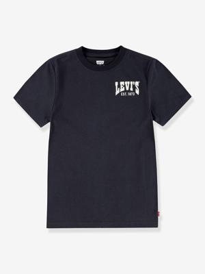 T-shirt LEVI'S® Valley View jongen groot motief op de rug zwart