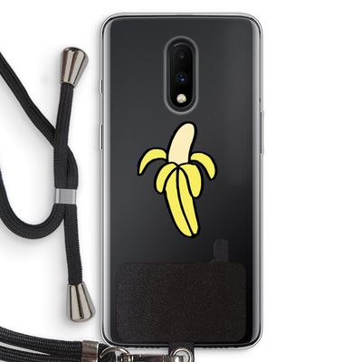 Banana: OnePlus 7 Transparant Hoesje met koord
