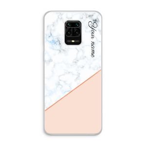 Marmer in stijl: Xiaomi Redmi Note 10 Lite Transparant Hoesje
