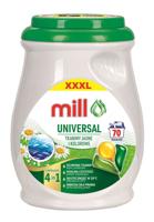 MILL PROFESSIONAL 3-kamer universele wascapsules, 70 stuks. MILL PROFESSIONAL 3-kamer universele wascapsules, 70 stuks.