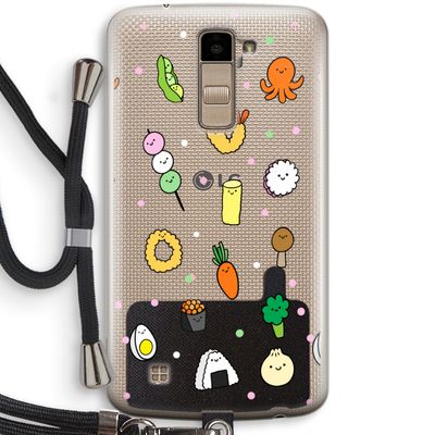 Happy bento friends: LG K10 (2016) Transparant Hoesje met koord