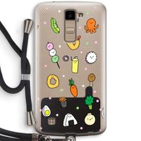 Happy bento friends: LG K10 (2016) Transparant Hoesje met koord